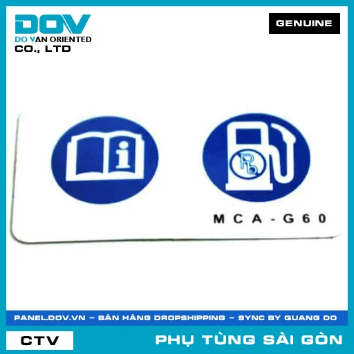 TEM HƯỚNG DẪN NHIÊN LIỆU | HONDA PARTS CODE 87586MCAG60 — 87586MCAG60