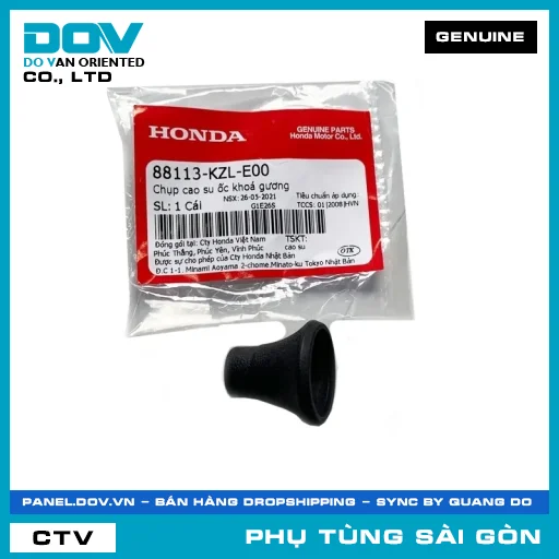 CHỤP CAO SU ỐC KHOÁ KIẾNG | HONDA PARTS CODE 88113KZLE00 — 88113KZLE00