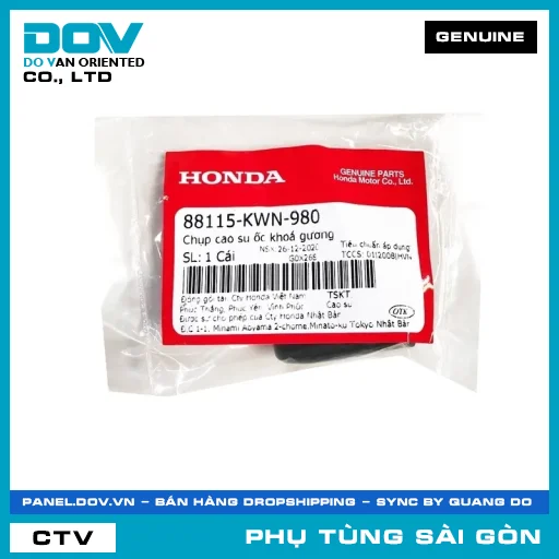 CHỤP CAO SU ỐC KHOÁ KIẾNG | HONDA PARTS CODE 88115KWN980 — 88115KWN980