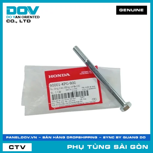 BU LÔNG TREO ĐỘNG CƠ 8X100 | HONDA PARTS CODE 90001KPG900 — 90001KPG900