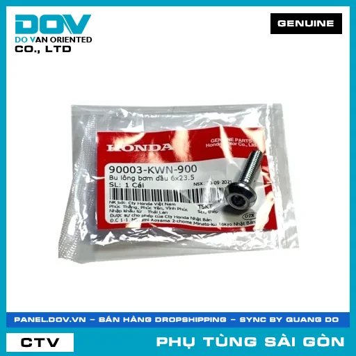 BU LÔNG BƠM NHỚT 6X23.5 | HONDA PARTS CODE 90003KWN900 — 90003KWN900