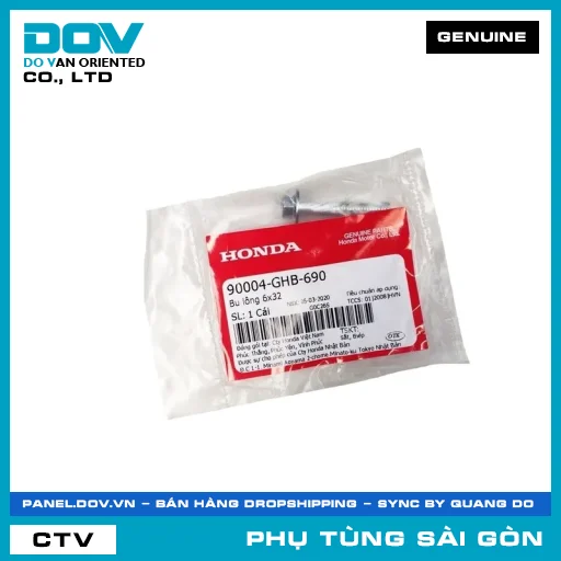 BU LÔNG 6X32 | HONDA PARTS CODE 90004GHB690 — 90004GHB690