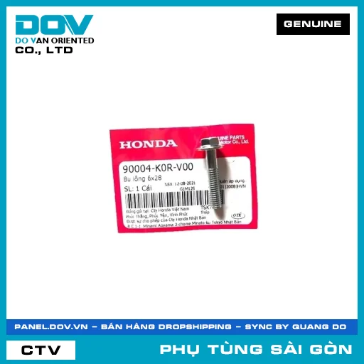 BU LÔNG 6X28 | HONDA PARTS CODE 90004K0RV00 — 90004K0RV00
