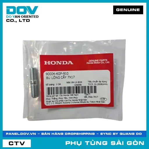 BU LÔNG CẤY 7X17 | HONDA PARTS CODE 90004KGF910 — 90004KGF910