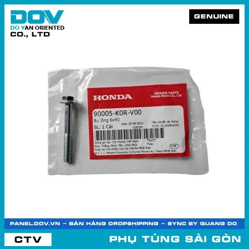 BU LÔNG 6X40 | HONDA PARTS CODE 90005K0RV00 — 90005K0RV00