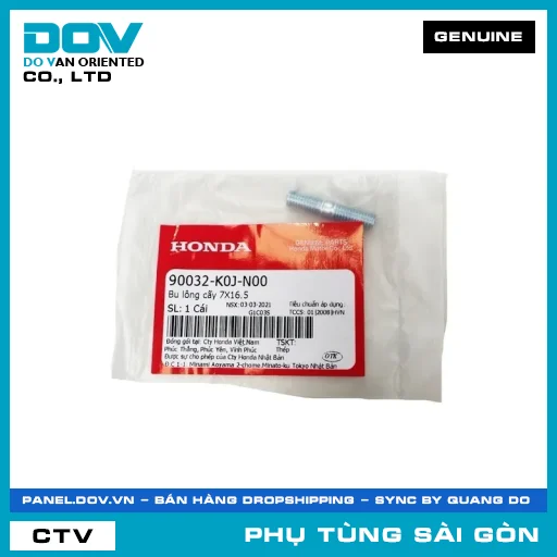 BU LÔNG CẤY 7X16.5 | HONDA PARTS CODE 90032K0JN00 — 90032K0JN00