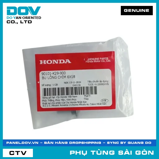 BU LÔNG CHÌM 6X18 | HONDA PARTS CODE 90101K29900 — 90101K29900