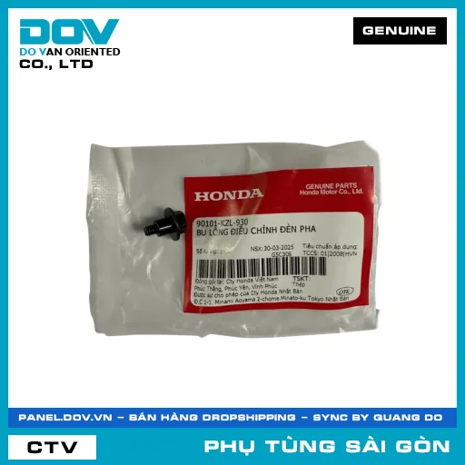 BU LÔNG ĐIỀU CHỈNH ĐÈN PHA | HONDA PARTS CODE 90101KZL930 — 90101KZL930