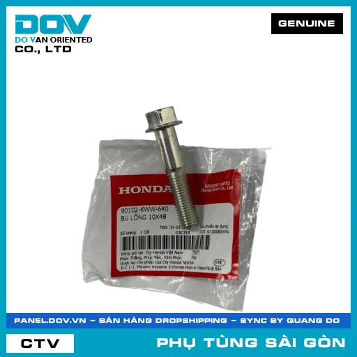BU LÔNG 10X48 | HONDA PARTS CODE 90102KWW640 — 90102KWW640