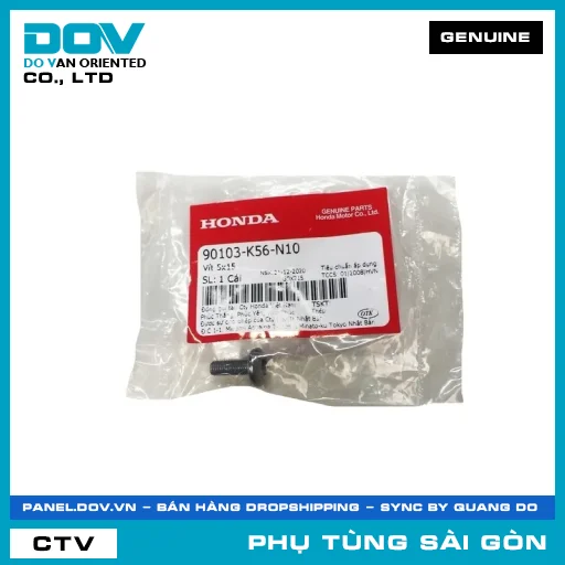 VÍT 5X15 | HONDA PARTS CODE 90103K56N10 — 90103K56N10