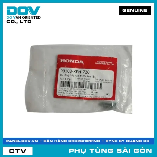 BU LÔNG BẮT NẮP TRƯỚC TAY LÁI | HONDA PARTS CODE 90103KPH720 — 90103KPH720