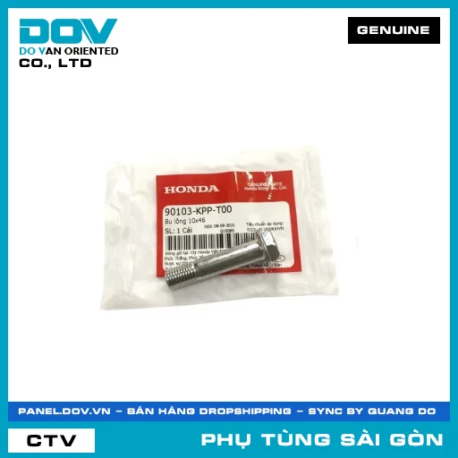 BU LÔNG 10X46 | HONDA PARTS CODE 90103KPPT00 — 90103KPPT00