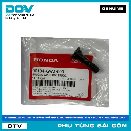BULONG GIAM XOC TRUOC | HONDA PARTS CODE 90104GW2000 — 90104GW2000