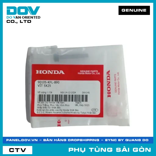 VÍT 5X25 | HONDA PARTS CODE 90105KFL890 — 90105KFL890