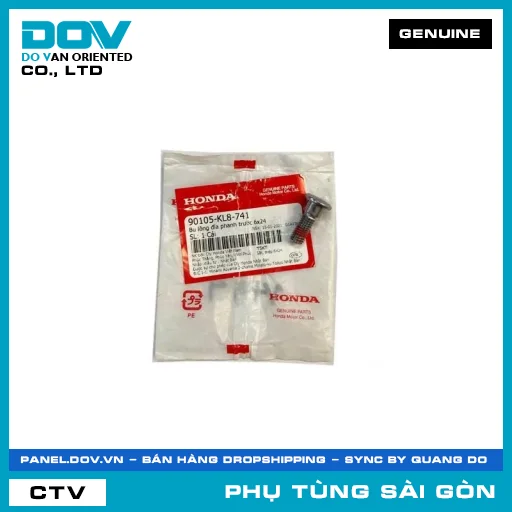 BU LÔNG ĐĨA THẮNG TRƯỚC 8X24 | HONDA PARTS CODE 90105KL8741 — 90105KL8741