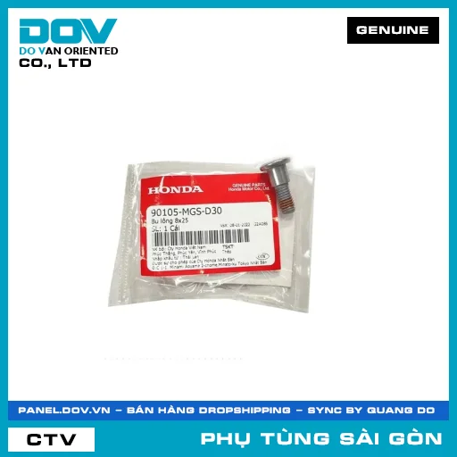 BU LÔNG 8X25 | HONDA PARTS CODE 90105MGSD30 — 90105MGSD30