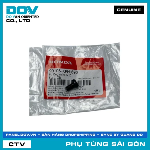 BU LÔNG CHÌM 6X10 | HONDA PARTS CODE 90106KPH690 — 90106KPH690