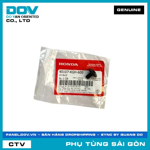 VÍT 6X12 | HONDA PARTS CODE 90107KGH600 — 90107KGH600