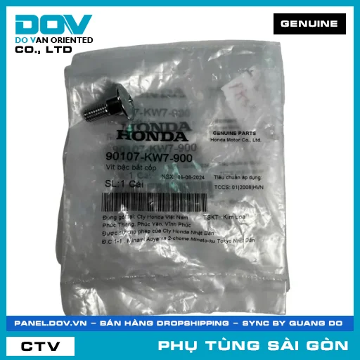 VÍT BẬC BẮT CỐP | HONDA PARTS CODE 90107KW7900 — 90107KW7900