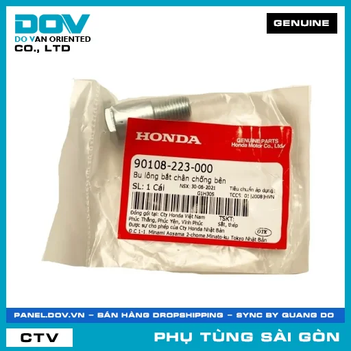 BU LÔNG BẮT CHÂN CHỐNG BÊN | HONDA PARTS CODE 90108223000 — 90108223000