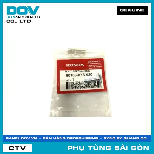 BU LÔNG 6X20 | HONDA PARTS CODE 90108K15930 — 90108K15930