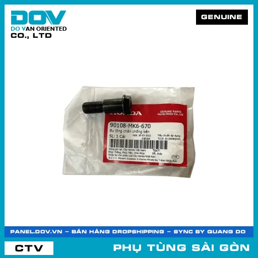BU LÔNG CHÂN CHỐNG BÊN | HONDA PARTS CODE 90108MK6670 — 90108MK6670