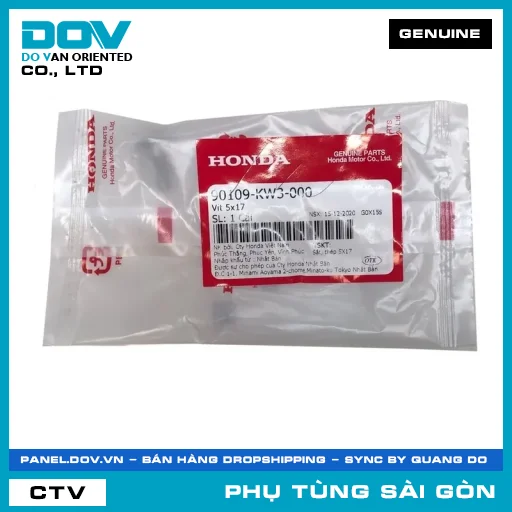 VÍT 5X17 | HONDA PARTS CODE 90109KW3000 — 90109KW3000