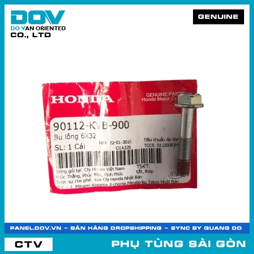 BU LÔNG 6X32 | HONDA PARTS CODE 90112KVB900 — 90112KVB900