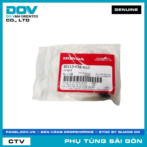 VÍT 6X14 | HONDA PARTS CODE 90113K56N10 — 90113K56N10