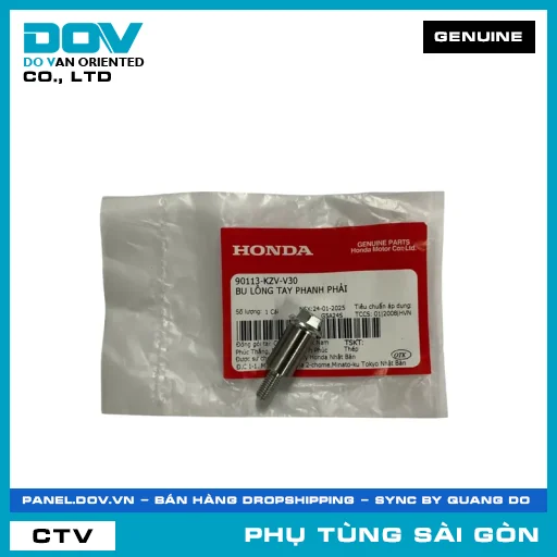 BU LÔNG TAY PHANH PHẢI | HONDA PARTS CODE 90113KZVV30 — 90113KZVV30