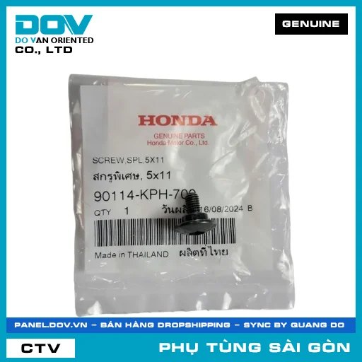 VÍT ĐẶC BIỆT 5X11 | HONDA PARTS CODE 90114KPH700 — 90114KPH700