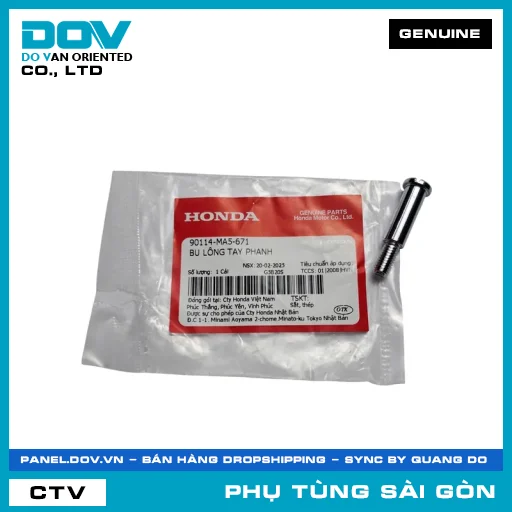 BU LÔNG TAY PHANH | HONDA PARTS CODE 90114MA5671 — 90114MA5671