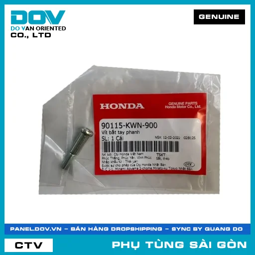 VÍT BẮT TAY PHANH | HONDA PARTS CODE 90115KWN900 — 90115KWN900