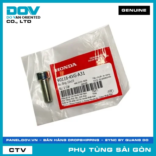 BU LÔNG 10X25 | HONDA PARTS CODE 90116KVGA31 — 90116KVGA31