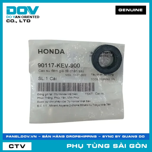 CAO SU ĐỆM GIÁ ĐỂ CHÂN SAU | HONDA PARTS CODE 90117KEV900 — 90117KEV900