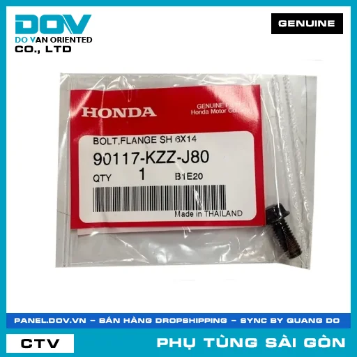 BU-LÔNG ĐẦU GỜ 6X14 | HONDA PARTS CODE 90117KZZJ80 — 90117KZZJ80