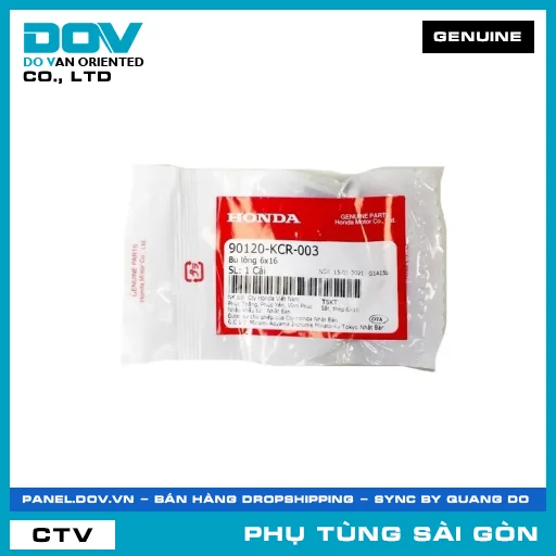 BU-LÔNG CÓ LONG ĐỀN 6X16 | HONDA PARTS CODE 90120KCR003 — 90120KCR003