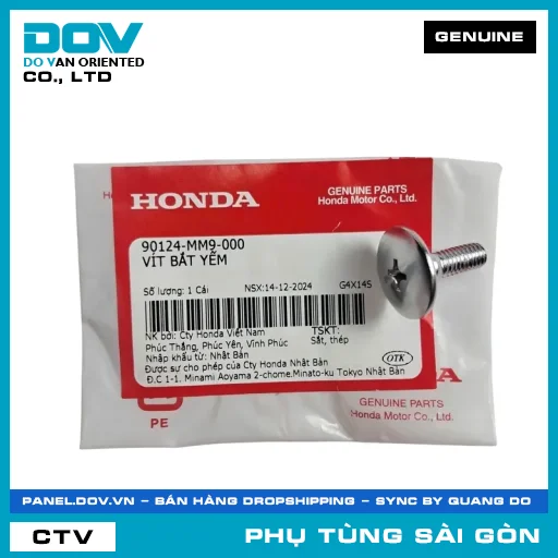VÍT BẮT YẾM | HONDA PARTS CODE 90124MM9000 — 90124MM9000