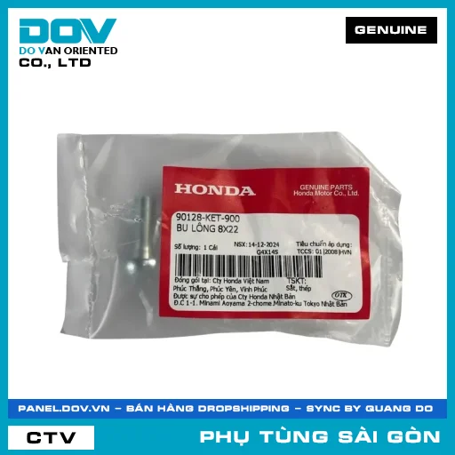 BU LÔNG 8X22 | HONDA PARTS CODE 90128KET900 — 90128KET900