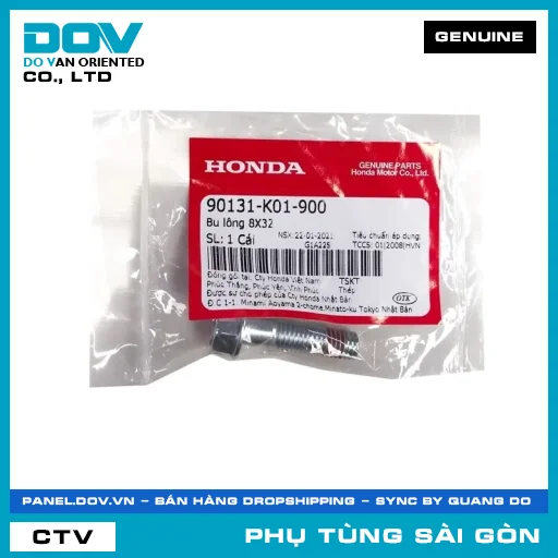 BU LÔNG 8X32 | HONDA PARTS CODE 90131K01900 — 90131K01900