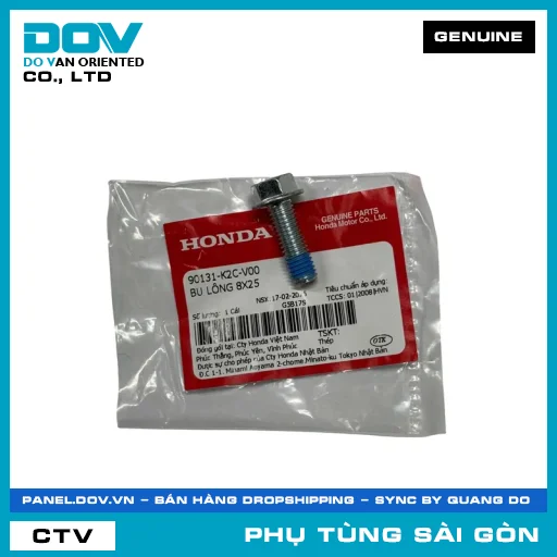BU LÔNG 8X25 | HONDA PARTS CODE 90131K2CV00 — 90131K2CV00