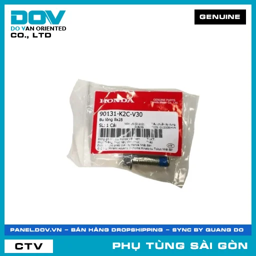 BU LÔNG 8X28 | HONDA PARTS CODE 90131K2CV30 — 90131K2CV30