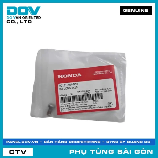 BU LÔNG 5X10 | HONDA PARTS CODE 90131K64N10 — 90131K64N10