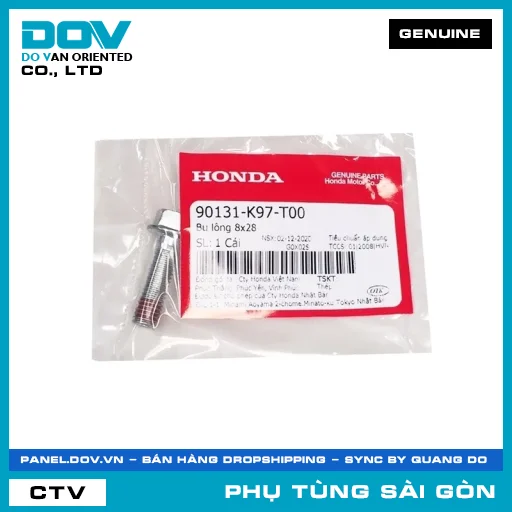 BU LÔNG 8X28 | HONDA PARTS CODE 90131K97T00 — 90131K97T00