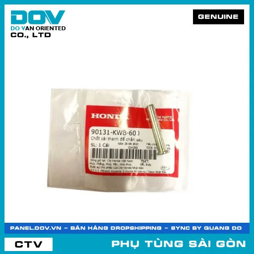 CHỐT CÀI THANH ĐỂ CHÂN SAU | HONDA PARTS CODE 90131KWB600 — 90131KWB600