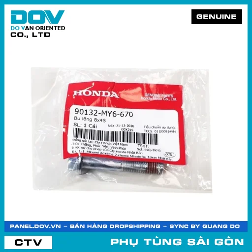 BU LÔNG 8X45 | HONDA PARTS CODE 90132MY6670 — 90132MY6670