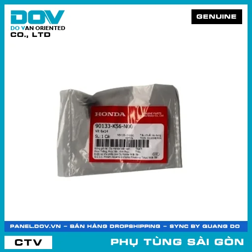 VÍT 6X14 | HONDA PARTS CODE 90133K56N00 — 90133K56N00