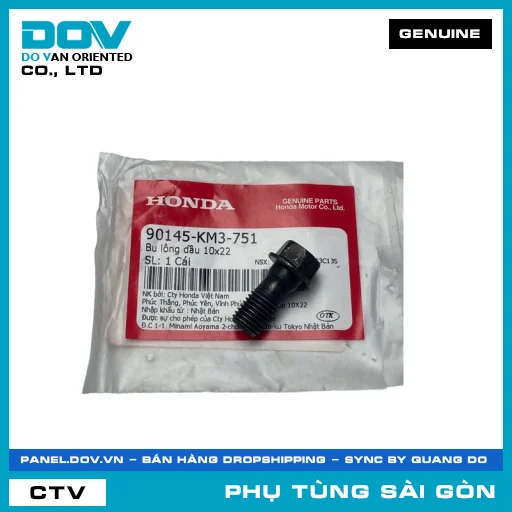BU LÔNG NHỚT 10X22 | HONDA PARTS CODE 90145KM3751 — 90145KM3751