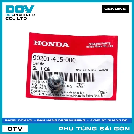 ĐAI ỐC | HONDA PARTS CODE 90201415000 — 90201415000