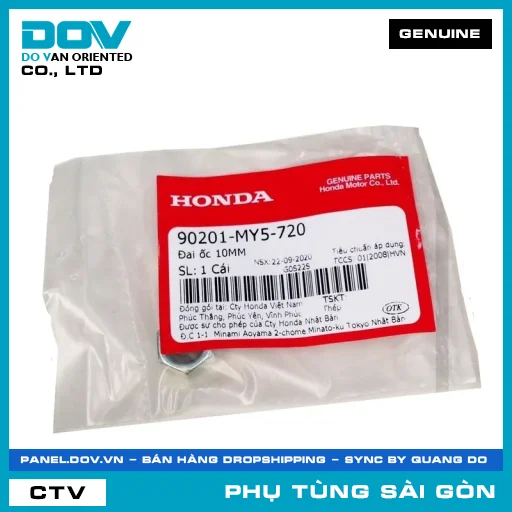 ĐAI ỐC 10MM | HONDA PARTS CODE 90201MY5720 — 90201MY5720